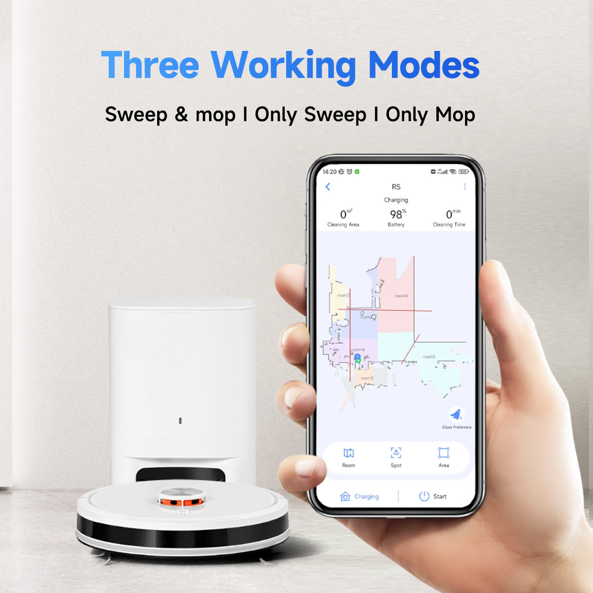 Lydsto R5 3000Pa Self-Cleaning Robot Vacuum & Mop